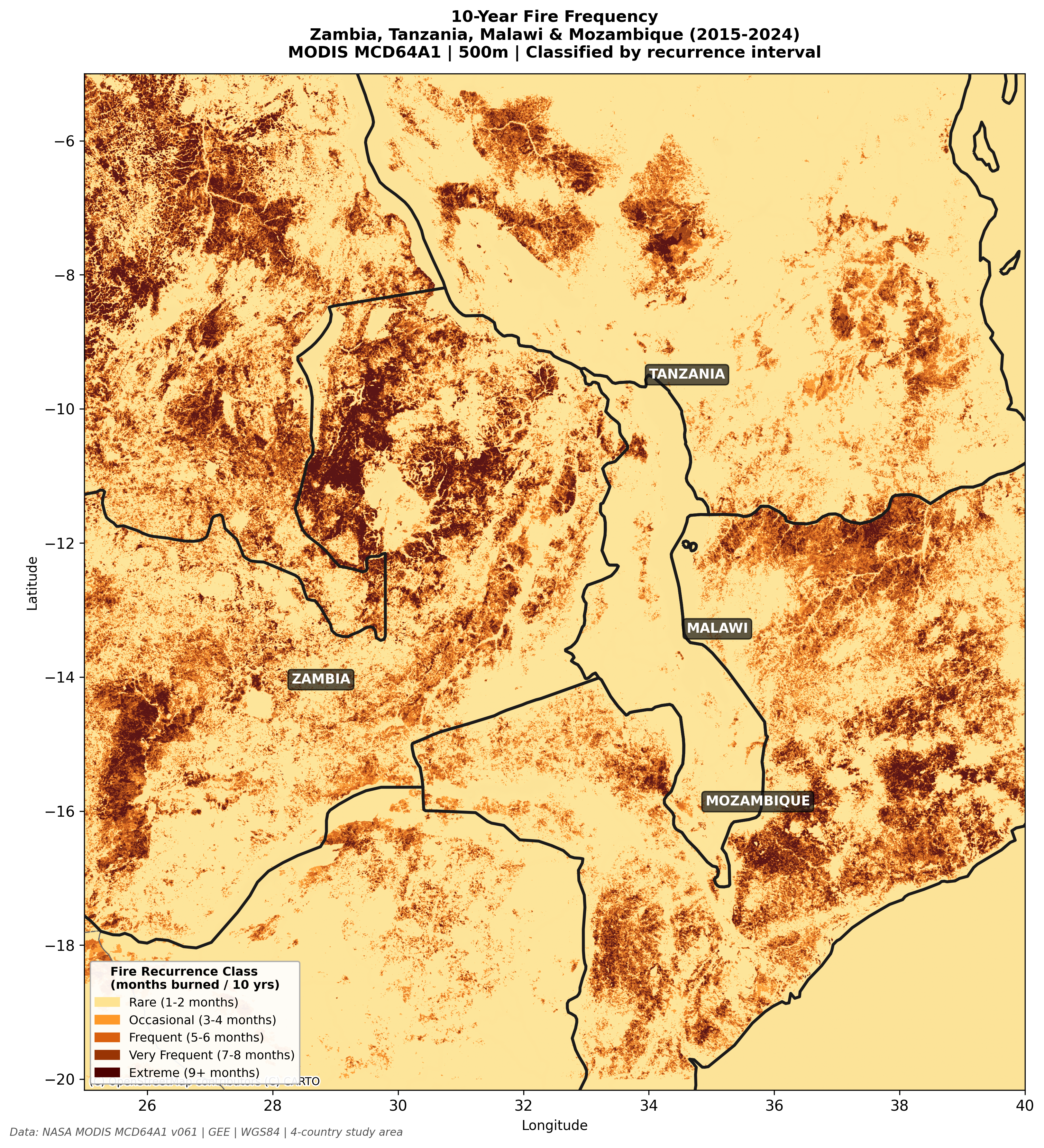 Spatial Fire Frequency Map
